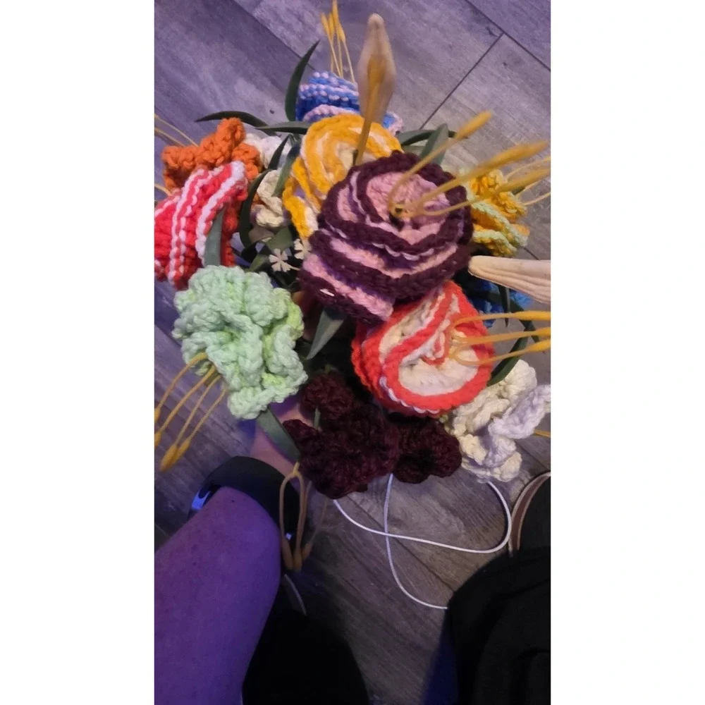 Handmade Crochet Flower Bouquet
